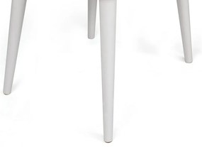 Set de scaune de sufragerie Dallas Beige andWhite, 4 buc.