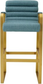 Scaun de bar elegant design LUX Olsen, scalea blue