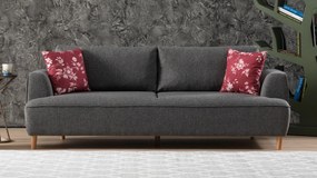 Canapea cu 3 locuri Felix Extra Soft Sofa-Dark Grey Gri inchis