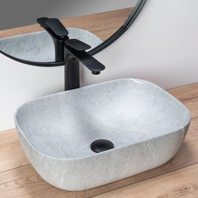 Lavoar Livia ceramica sanitara Grey – 46,5 cm
