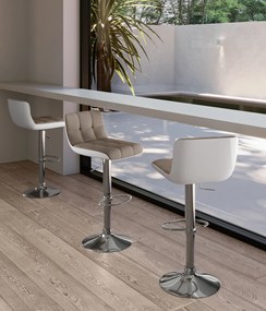 STONES Scaun din piele ecologică 36cm X 38.5cm H. 83/98cm | Aosom Romania