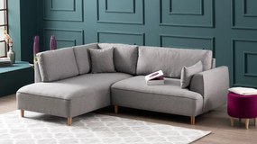 Canapea de colț Felix Extra Soft Corner Sofa Left-Light Grey Gri desch