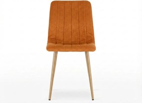 Scaun de catifea teracota LAVA