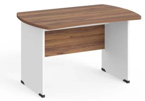 Masa de birou Manager 120 x 85 cm, nuca warmia / alb