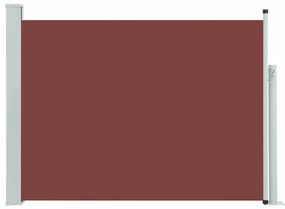 Copertina laterala retractabila de terasa, maro, 117x500 cm Maro, 117 x 500 cm