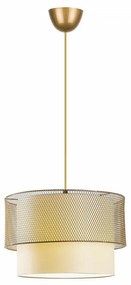 Lustra Cake Metal, Soclu E27, Max 60W, Culoare Crem / Auriu
