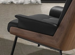 Fotoliu elegant design italian Black-Walnut