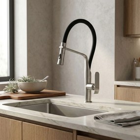 Baterie de bucătărie Rea Castor  Brush Nickel