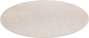 Covor SISAL SION cerc A5165A Melanj țesute plate ecru / cremă