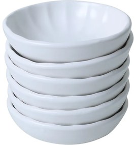 Set de 6 boluri din ceramică Laguna 12 cm, alb