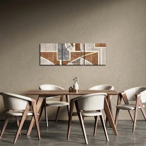 Tablou - Forme (cu ceas) (90x30 cm)