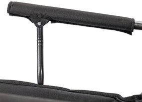 Leziter XL scaun de pescuit cu braț și suport pentru pahare negru