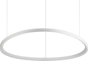 Lustra LED suspendata design circular GEMINI SP D105 ON-OFF BIANCO 4000K