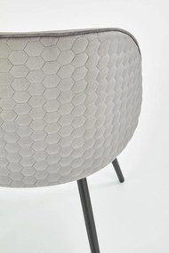 Scaun K395 velvet gri