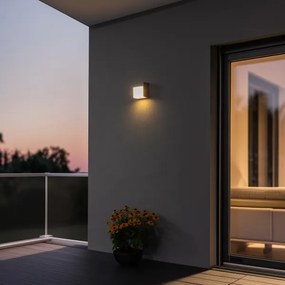 Aplică LED de exterior Brilagi TERNI LED/12W/230V gri IP44