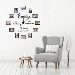 Stricker decorativ ceas Familia mea (12 rame foto)