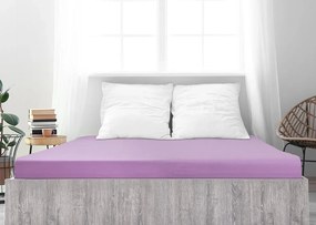 Cearceaf Jersey din bumbac mako LUXORA 90x200 cm violet