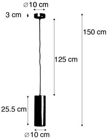 Lampă pendant de design alb - Tubo