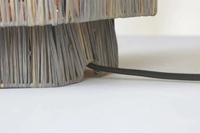 Veioza/Lampa Eco din Rafie, Panama octogon S, gri