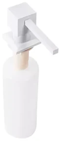 Dozator detergent Rea Square 330 ml finisaj alb mat