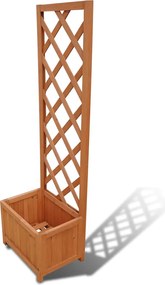 vidaXL Spalier cu mască ghiveci 40 x 30 x 135 cm