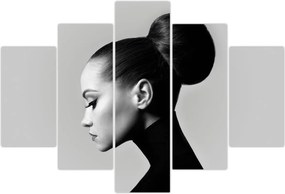 Tablou - Profilui femeii frumoase (150x105 cm)