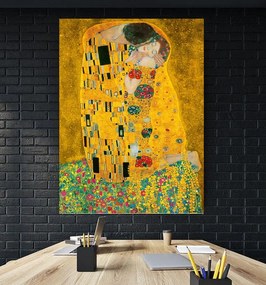 Tablou canvas The Kiss Gustav Klimt - 90x60 cm 90x60 cm