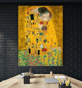 Tablou canvas The Kiss Gustav Klimt 120x80 cm