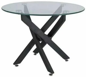 Măsuță de cafea Seward, transparent / negru