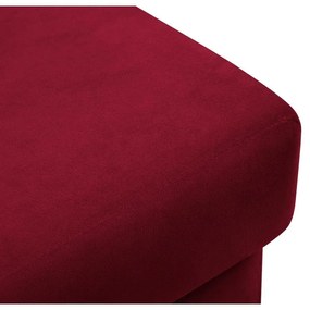 Taburet roșu cu tapițerie din catifea Kyoto – Cosmopolitan Design