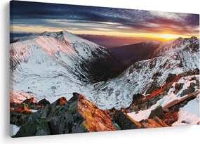 Tablou - Panoramă montană de iarnă (90x60 cm)