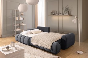 Colțar extensibil pentru dormit Lutario Mini stânga - chenille gri Vibe 95