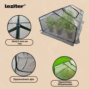 Folie pentru pat germinativ 180x140x94 cm transparentă