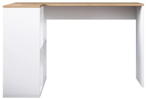 Masă PC Haiti 113 (Stejar + Alb). 1072716