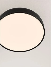 Plafoniera LED stil modern 3000K NOELIA negru 40cm