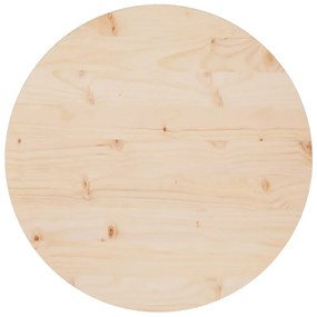 813647 vidaXL Blat de masă, Ø60x2,5 cm, lemn masiv de pin