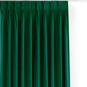 Draperie verde dimout (semi-opacă) din catifea 200x250 cm Velto – Filumi