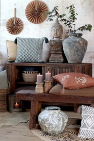 Fata de perna din bumbac, Aix Vintage, 60x40cm, walnut