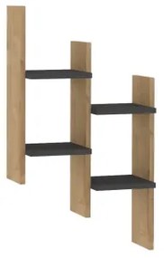 Etajeră de perete SU 85x49 cm bej/antracit