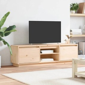 Comoda TV, 140x35x40 cm, lemn masiv de pin
