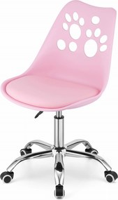 OFERTA Scaun de birou roz PRINT II. calitate superioara