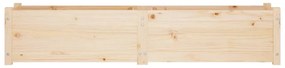 Strat inaltat de gradina, 2 buc., 150x31x31 cm, lemn masiv pin 2, Maro
