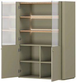 Vitrină Elivo 100 cm - eucalipt / stejar baltic dune