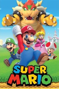 Poster Super Mario - Character Montage