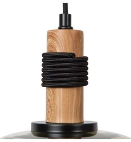 Lustră pe cablu Lucide 45408/22/62 ILONA 1xE27/40W/230V d. 22 cm negru/bej