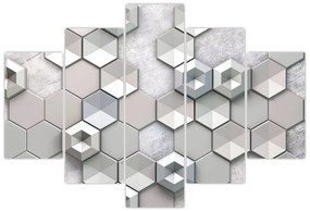 Tablou cu abstracție 3D (150x105 cm)