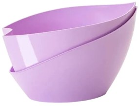 Ghiveci cu sistem de auto-irigare Plastia Doppio, roz-pastel