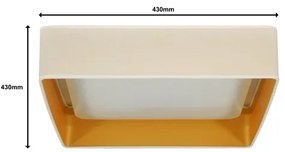 Brilagi - Plafonieră VELVET SQUARE LED/24W/230V crem