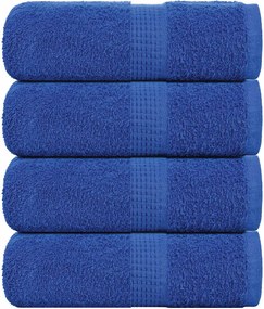 vidaXL Prosoape de baie, FROGN, 4 buc., albastru, 30x30 cm, 360 g/m²