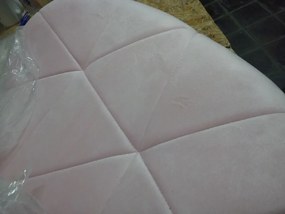 OFERTA Scaun de birou AVOLA VELVET roz pudra II. calitate